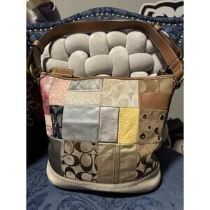 Coach Vintage Multi-Material Patchwork Satchel